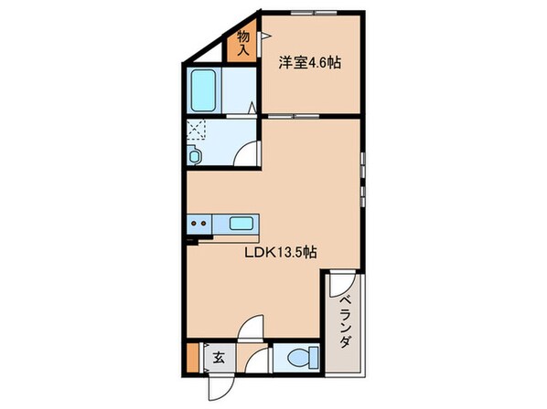 DEVELD栄生　WESTの物件間取画像